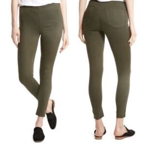 Free People Olive Green Skinny Pull On Jeans